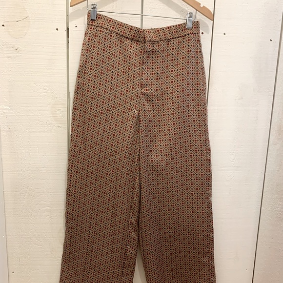 Zara Satin printed pant - Picture 2 of 4